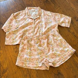 Papinelle Pajama Boxer Set 100% cotton 
Cottagecore natural fiber size XL SUMMER